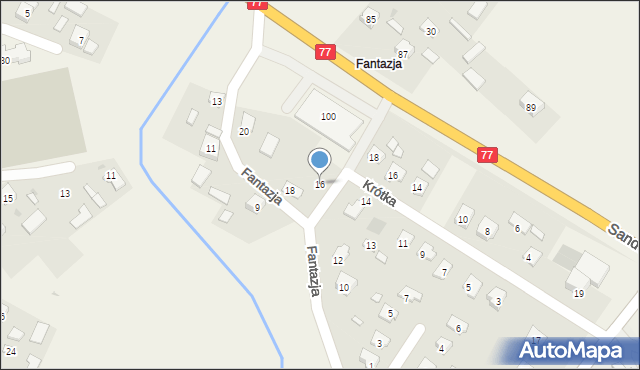 Gorzyce, Fantazja, 16, mapa Gorzyce