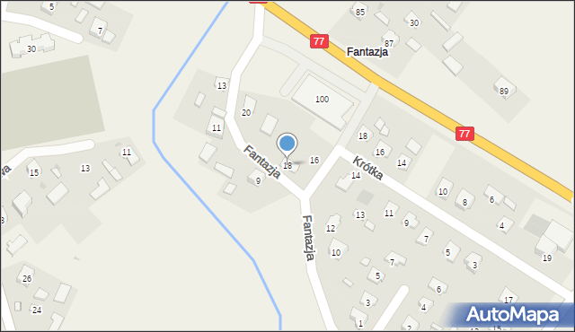 Gorzyce, Fantazja, 18, mapa Gorzyce