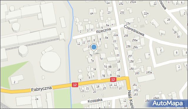 Gostyń, Fabryczna, 7c, mapa Gostyń