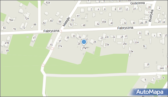 Jaworzno, Fabryczna, 27a, mapa Jaworzno