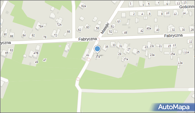 Jaworzno, Fabryczna, 37a, mapa Jaworzno