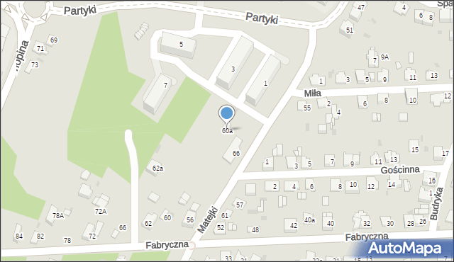 Jaworzno, Fabryczna, 60a, mapa Jaworzno