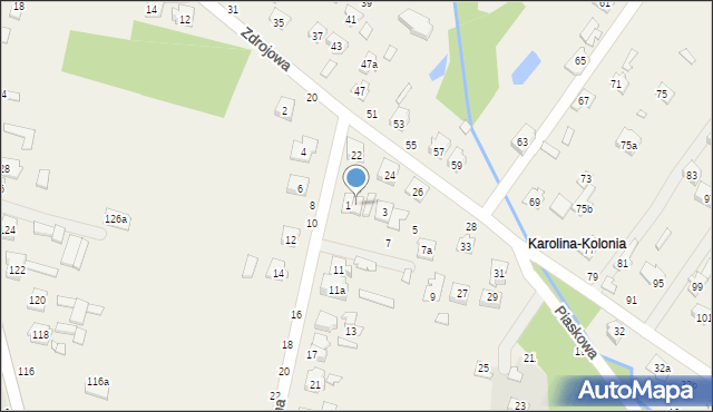 Karolina, Familijna, 1a, mapa Karolina