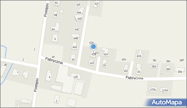 Kolonia Lesznowola, Fabryczna, 42B, mapa Kolonia Lesznowola