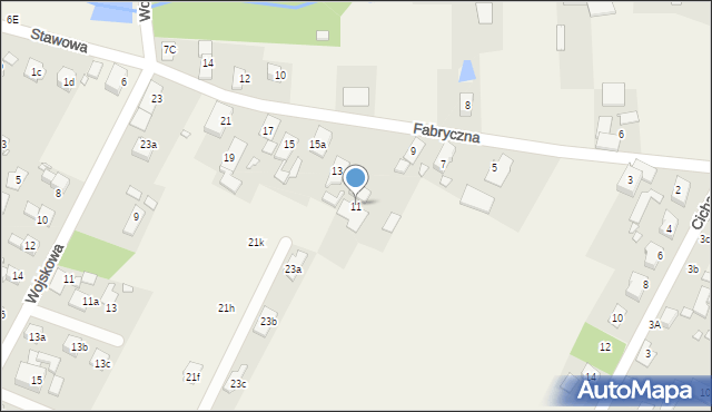 Komprachcice, Fabryczna, 11, mapa Komprachcice