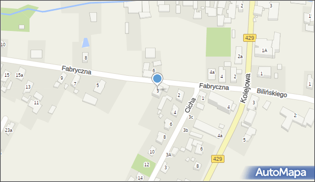 Komprachcice, Fabryczna, 3, mapa Komprachcice