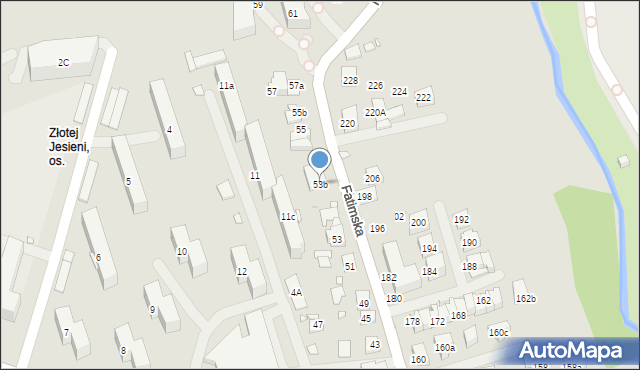 Kraków, Fatimska, 53b, mapa Krakowa