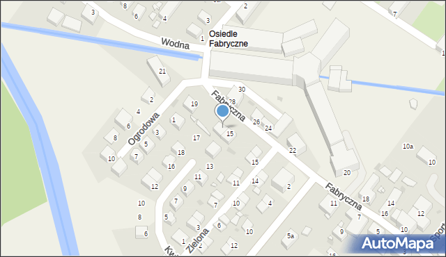 Krosnowice, Fabryczna, 17, mapa Krosnowice