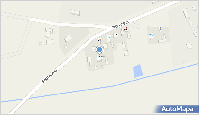 Kurów, Fabryczna, 19A, mapa Kurów