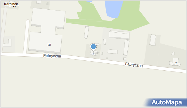 Leszno, Fabryczna, 9, mapa Leszno