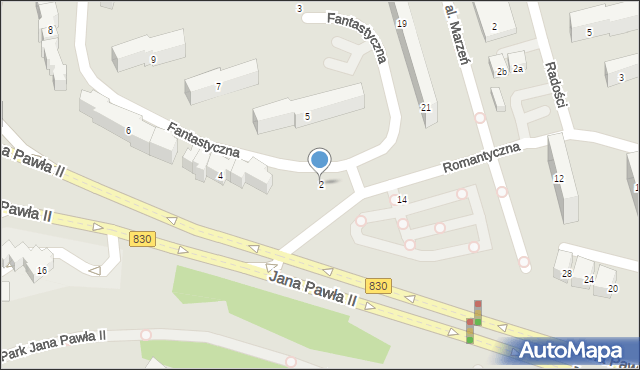 Lublin, Fantastyczna, 2, mapa Lublina