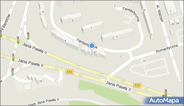 Lublin, Fantastyczna, 4, mapa Lublina