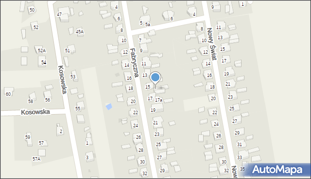 Moszczenica, Fabryczna, 15A, mapa Moszczenica