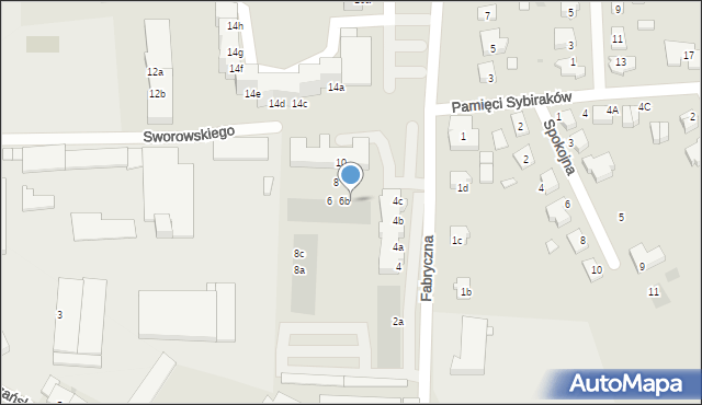 Namysłów, Fabryczna, 6c, mapa Namysłów