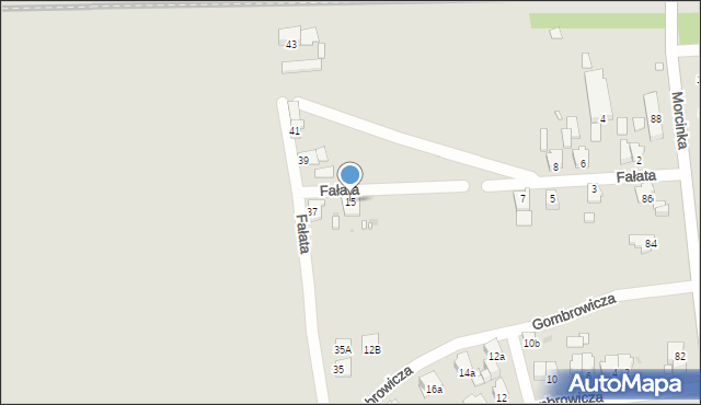 Opole, Fałata Juliana, 15, mapa Opola