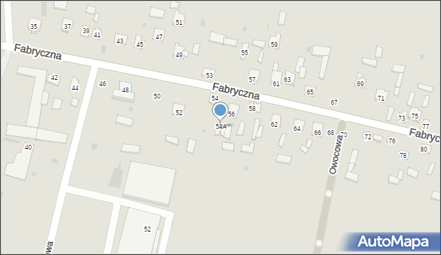 Opole Lubelskie, Fabryczna, 54A, mapa Opole Lubelskie