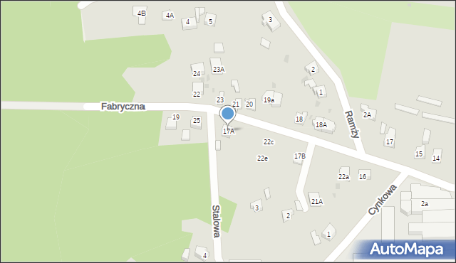 Orzesze, Fabryczna, 17A, mapa Orzesze