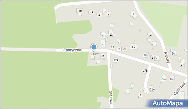 Orzesze, Fabryczna, 19, mapa Orzesze