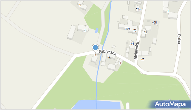 Ostroszowice, Fabryczna, 3, mapa Ostroszowice