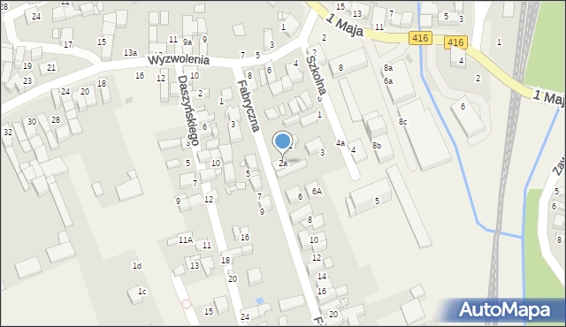 Pietrowice Wielkie, Fabryczna, 2a, mapa Pietrowice Wielkie