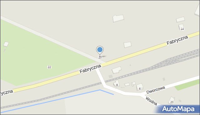 Pobiedziska, Fabryczna, 20, mapa Pobiedziska