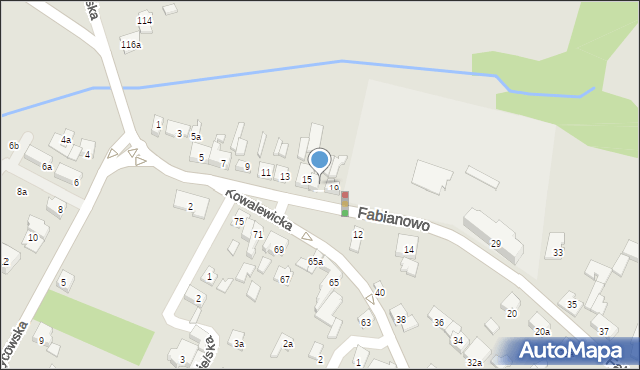 Poznań, Fabianowo, 17, mapa Poznania