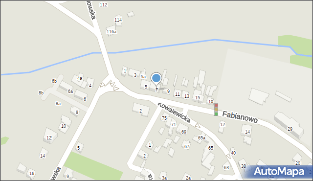 Poznań, Fabianowo, 7, mapa Poznania