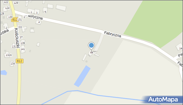 Rejowiec, Fabryczna, 4a, mapa Rejowiec