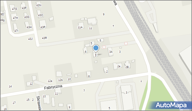 Stara Iwiczna, Fabryczna, 4, mapa Stara Iwiczna