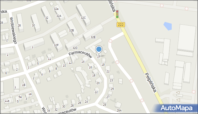 Starogard Gdański, Farmaceutów, 17, mapa Starogard Gdański