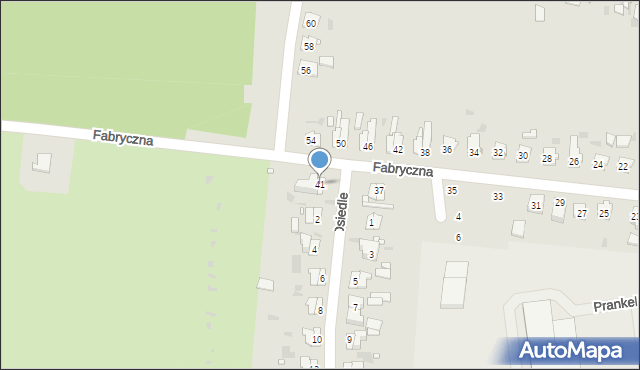 Strzelce Opolskie, Fabryczna, 41, mapa Strzelce Opolskie