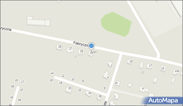 Szczecinek, Fabryczna, 23, mapa Szczecinek