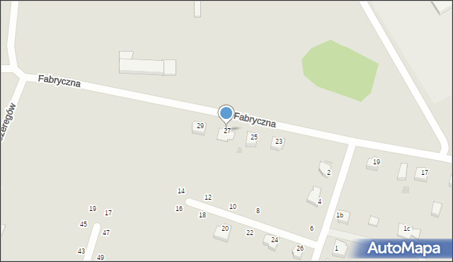 Szczecinek, Fabryczna, 27, mapa Szczecinek