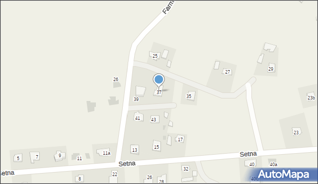 Szówsko, Farmerów, 37, mapa Szówsko