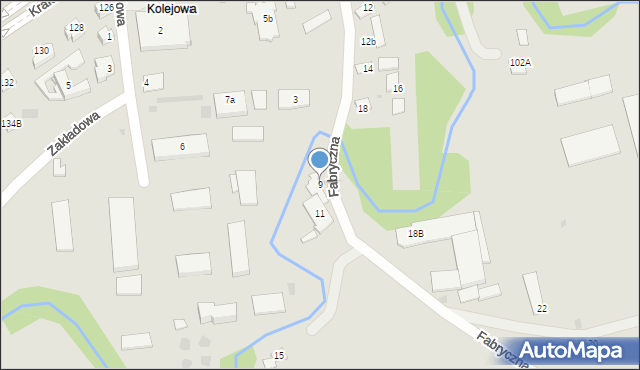 Tarnów, Fabryczna, 9, mapa Tarnów