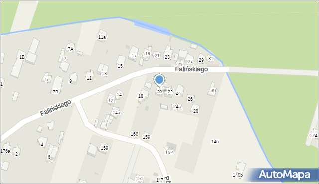 Truskaw, Falińskiego Piotra, 20, mapa Truskaw