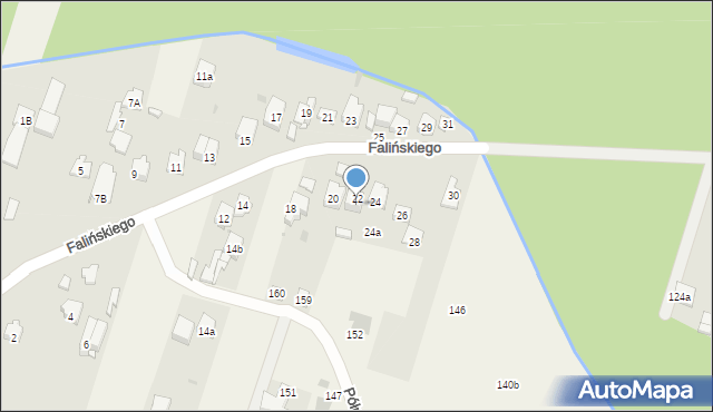 Truskaw, Falińskiego Piotra, 22a, mapa Truskaw