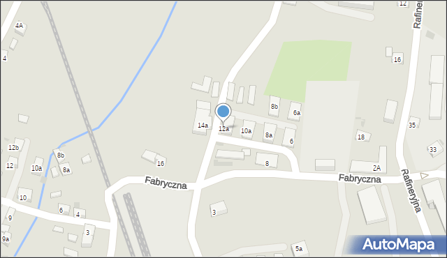 Trzebinia, Fabryczna, 12a, mapa Trzebinia