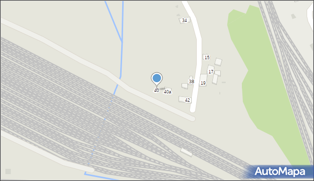 Trzebinia, Fabryczna, 40, mapa Trzebinia