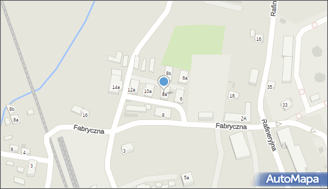 Trzebinia, Fabryczna, 8a, mapa Trzebinia