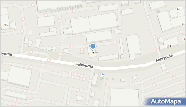 Tychy, Fabryczna, 5, mapa Tychów