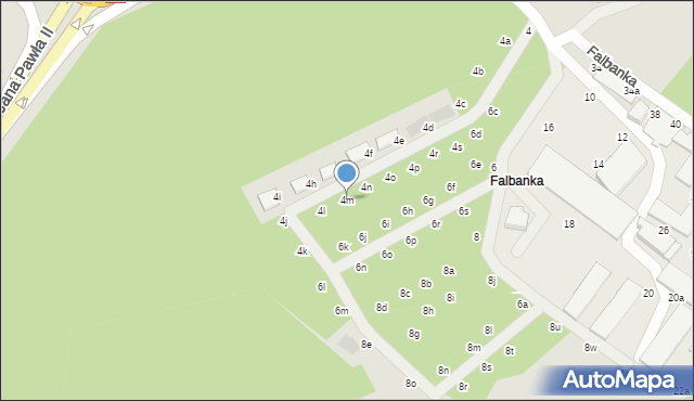 Włocławek, Falbanka, 4m, mapa Włocławka