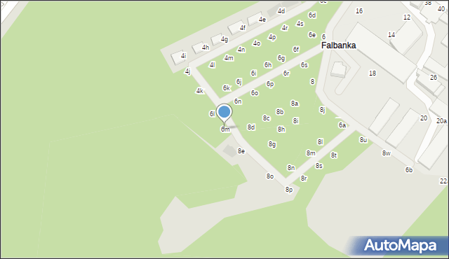 Włocławek, Falbanka, 6m, mapa Włocławka
