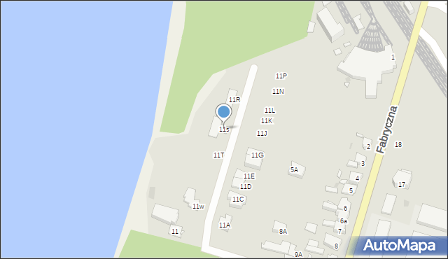 Wolsztyn, Fabryczna, 11s, mapa Wolsztyn