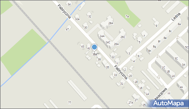 Zdzieszowice, Fabryczna, 39a, mapa Zdzieszowice