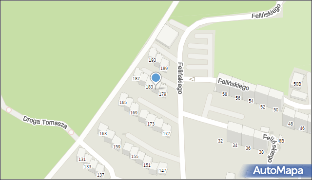Bytom, Felińskiego Alojzego, 181, mapa Bytomia