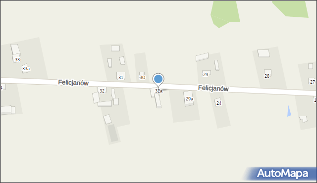 Felicjanów, Felicjanów, 32a, mapa Felicjanów