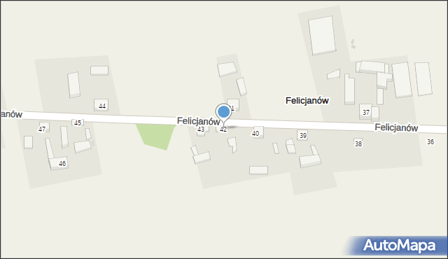 Felicjanów, Felicjanów, 42, mapa Felicjanów