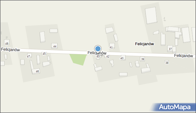 Felicjanów, Felicjanów, 43, mapa Felicjanów