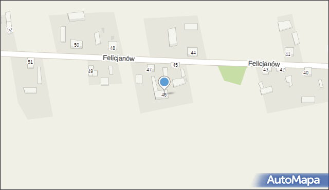 Felicjanów, Felicjanów, 46, mapa Felicjanów